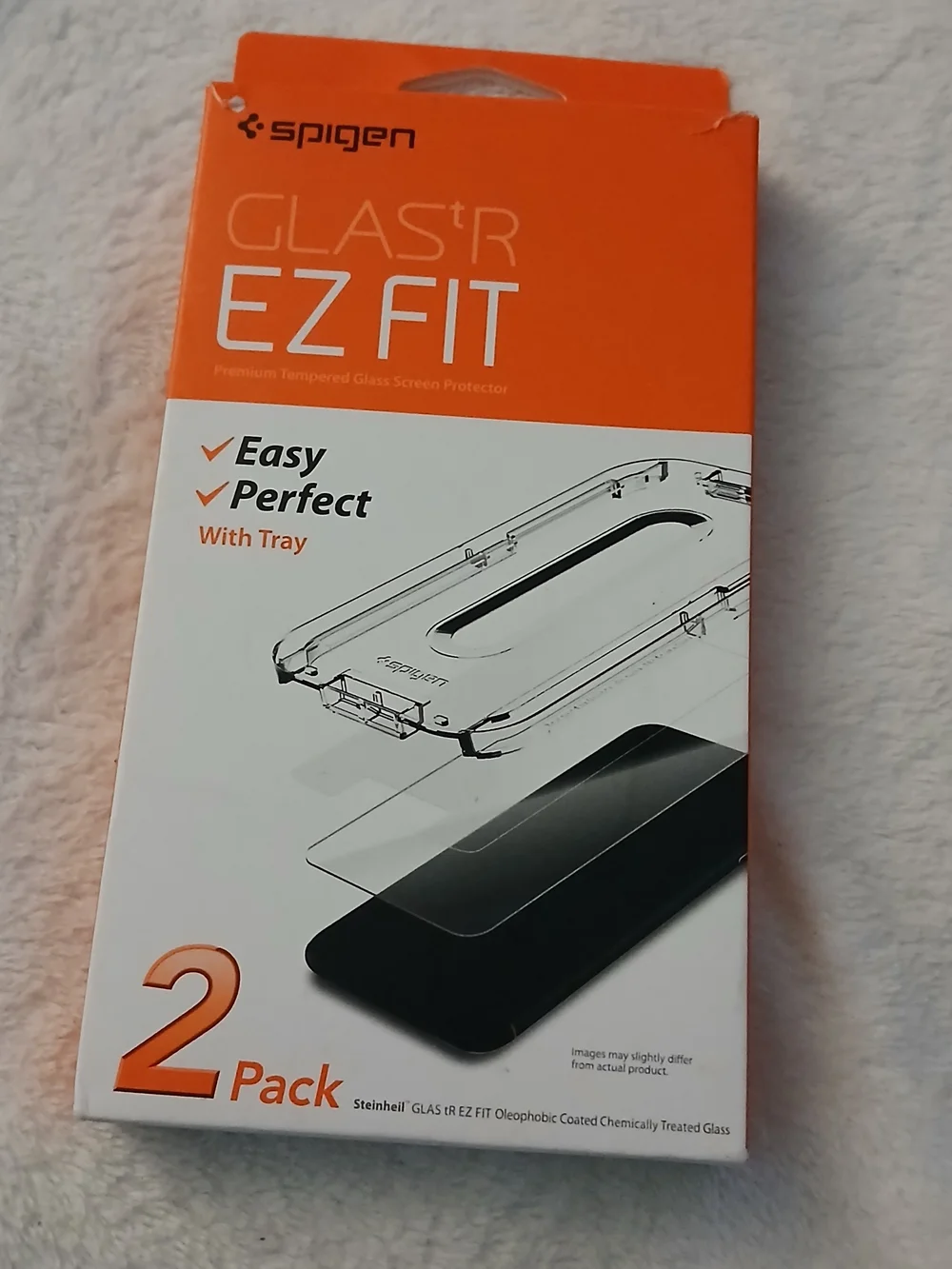 Spigen iPhone 11/XR Glas.tR EZ Fit Tempered Glass Screen Protector (2 Pack) NEW